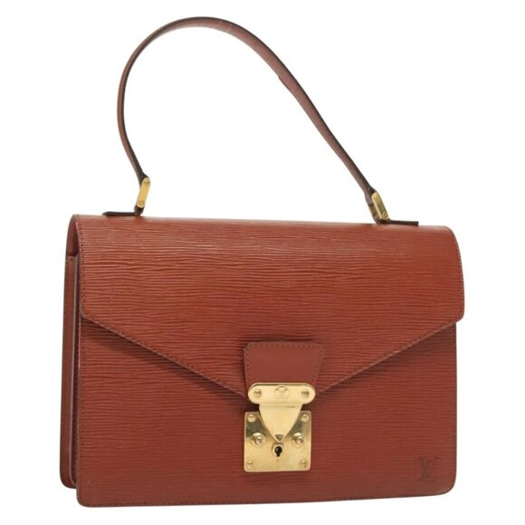 LOUIS VUITTON Epi Concorde Hand Bag Brown M52133 LV Auth 137918 - Picture 1 of 15